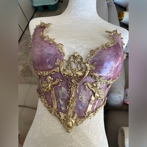 Ziwu Artemis Mermaid Lucia Angel Opal Corset in Purple